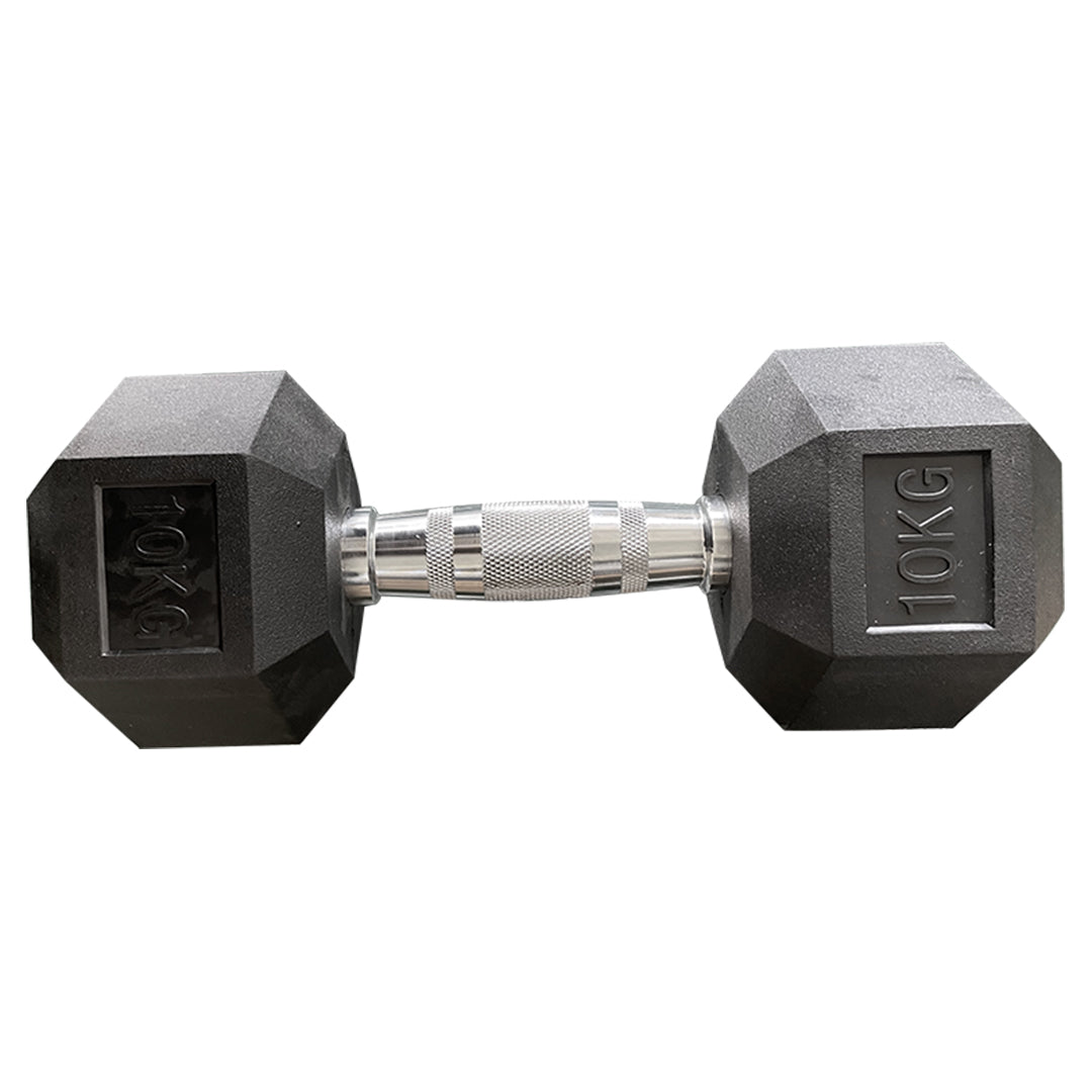 Hexagon Rubber Dumbbell