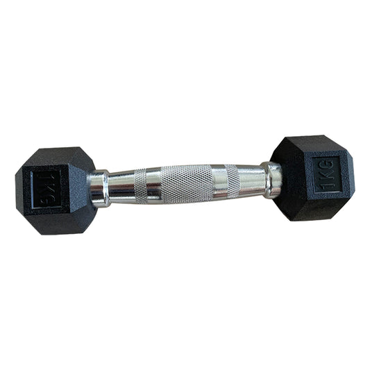 Hexagon Rubber Dumbbell