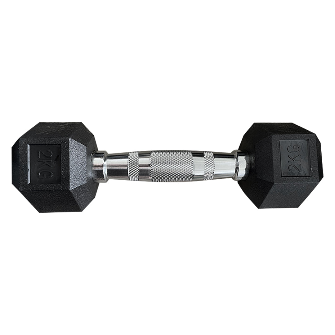 Hexagon Rubber Dumbbell