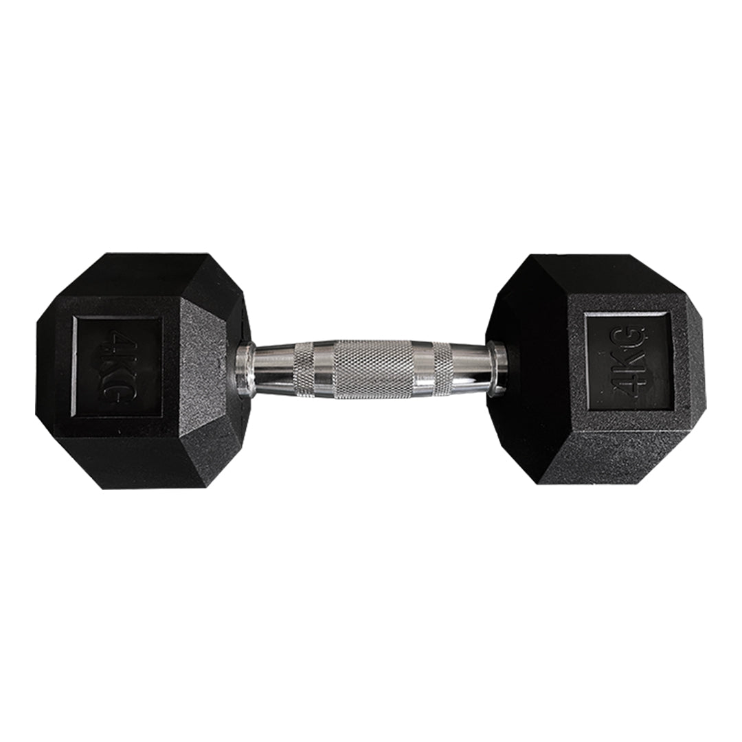 Hexagon Rubber Dumbbell