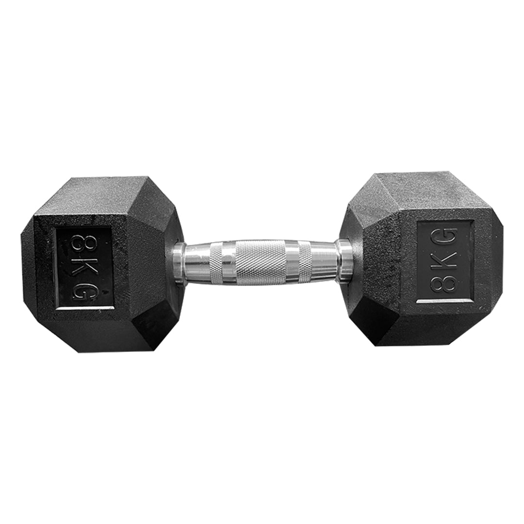 Hexagon Rubber Dumbbell